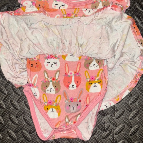 Little Sleepies Hop To It Twirl Dress w/bodysuit (3-6m) - Picture 5 of 8